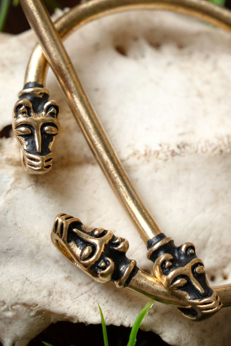 Fibule viking islandaise, bronze 