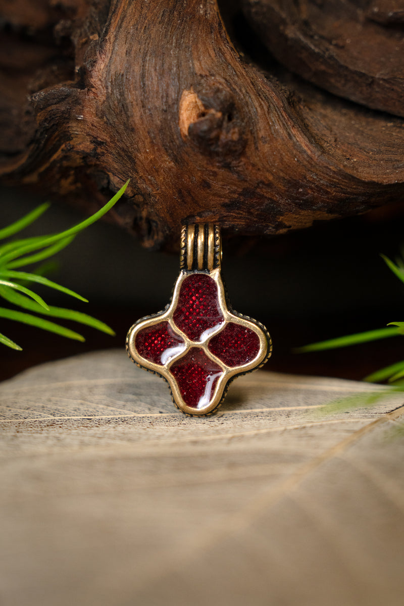 Cloisisonné -Anhänger Uppsala, Bronze