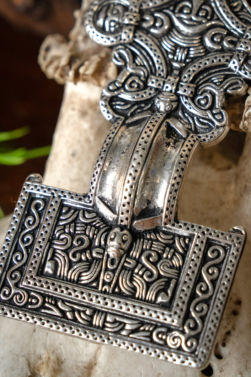 Angelsaxiska fibula Isle of Wight, försilvrad brons 