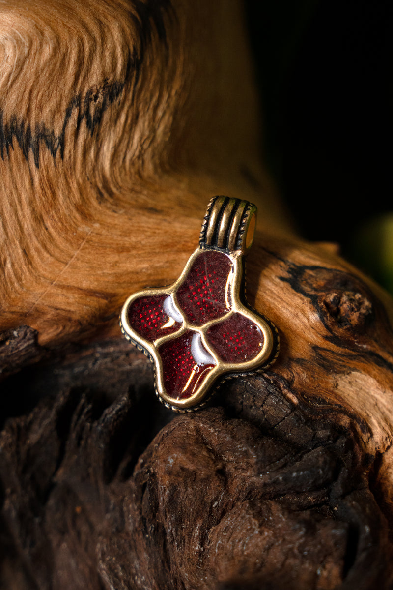 Cloisisonné -Anhänger Uppsala, Bronze