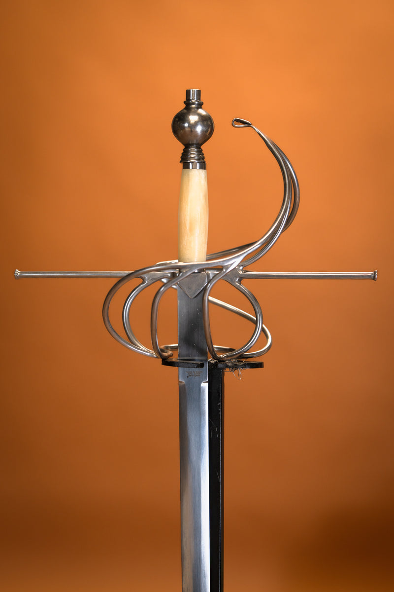 Rapier Drie Musketiers met benen grip, semi-scherp