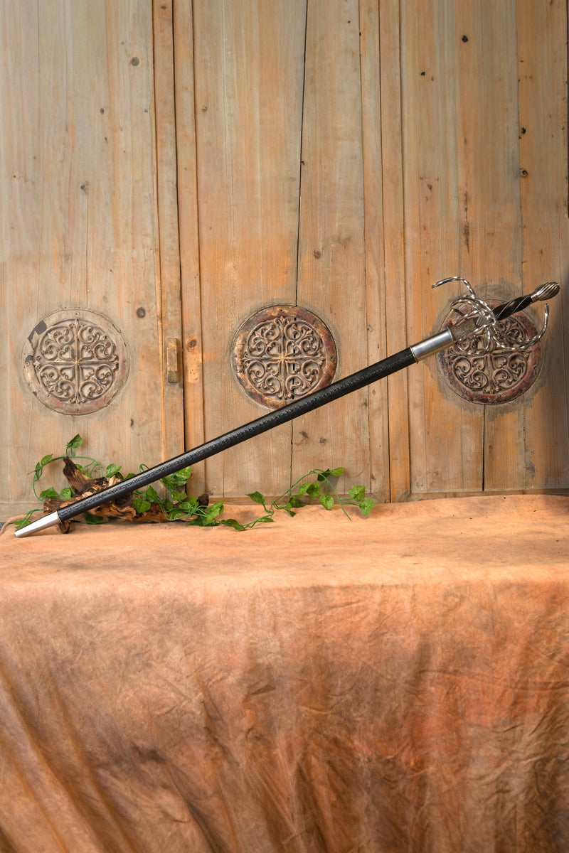 Brandenburg rapière avec gravures, semi-tranchant 