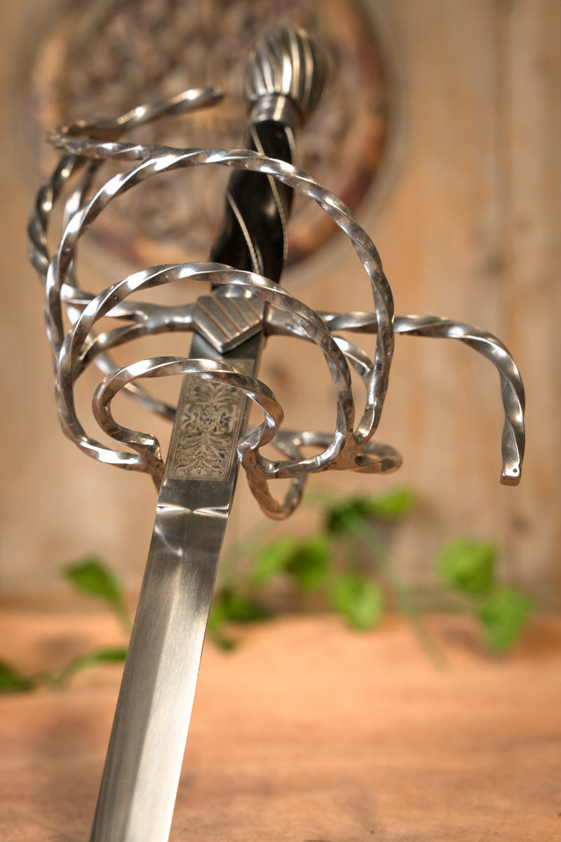 Brandenburg rapière avec gravures, semi-tranchant 