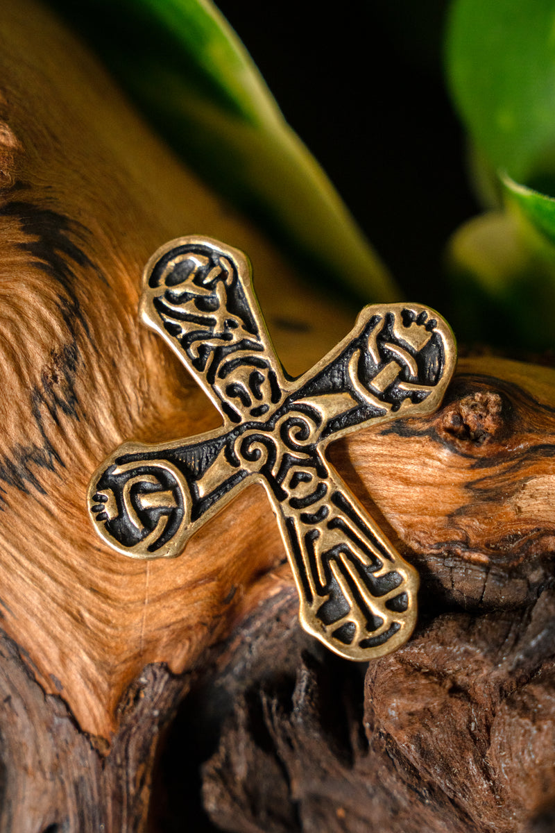 Gatebo Viking cross, bronze