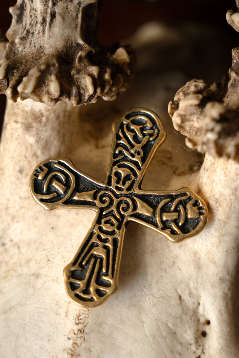 Gatebo Viking cross, bronze