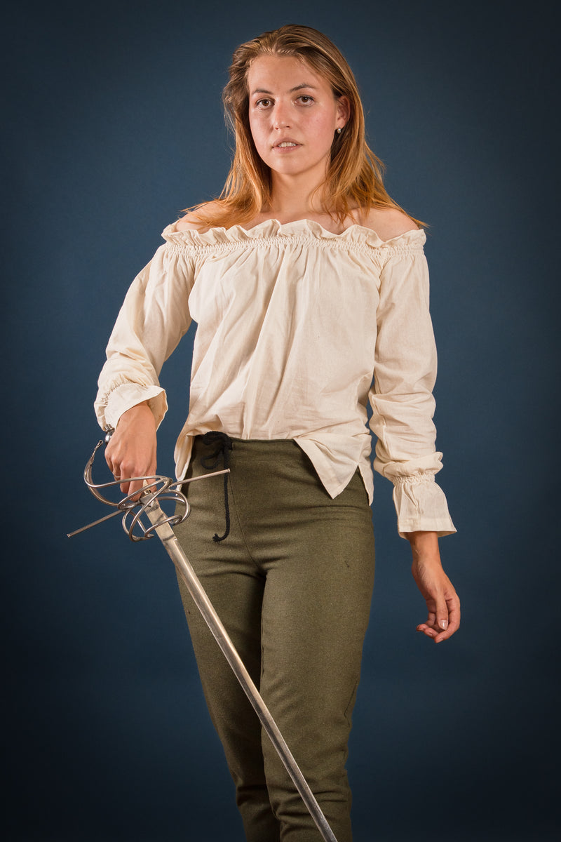 Dames broek Skjoldehamm, olijfgroen, wolmix