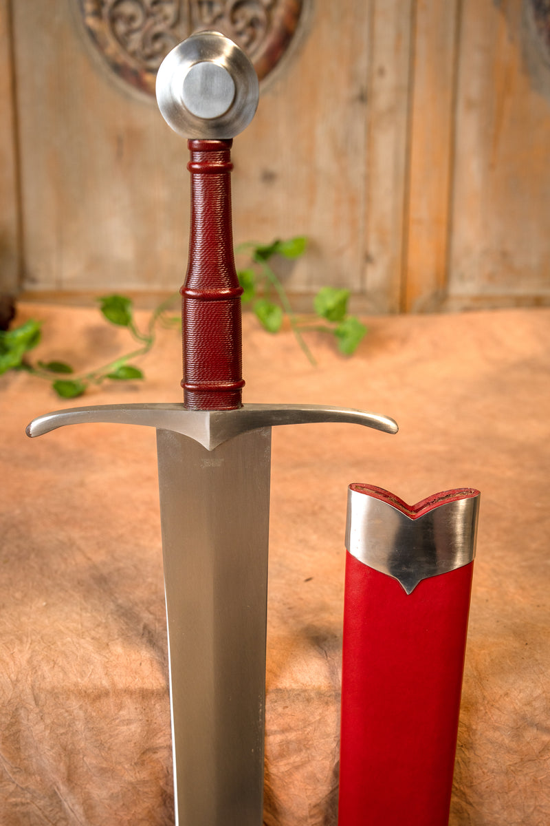 Middeleeuws bastaardzwaard Arbedo 1350-1400, scherp