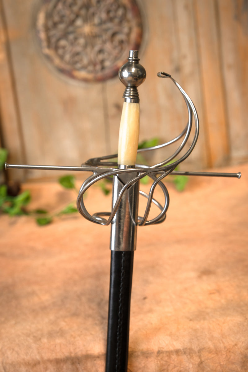 Rapier Drie Musketiers met benen grip, semi-scherp