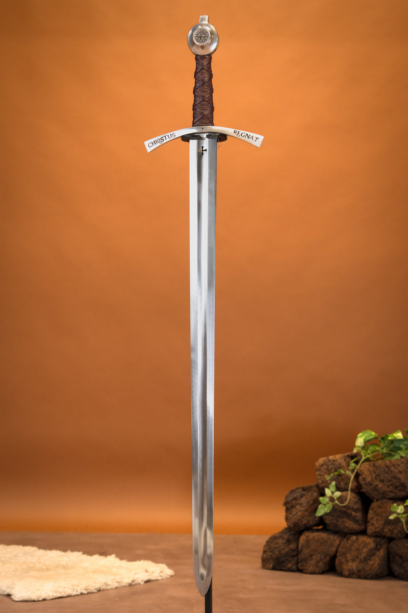 Middeleeuws tempeliers zwaard Bohemond II, semi-scherp