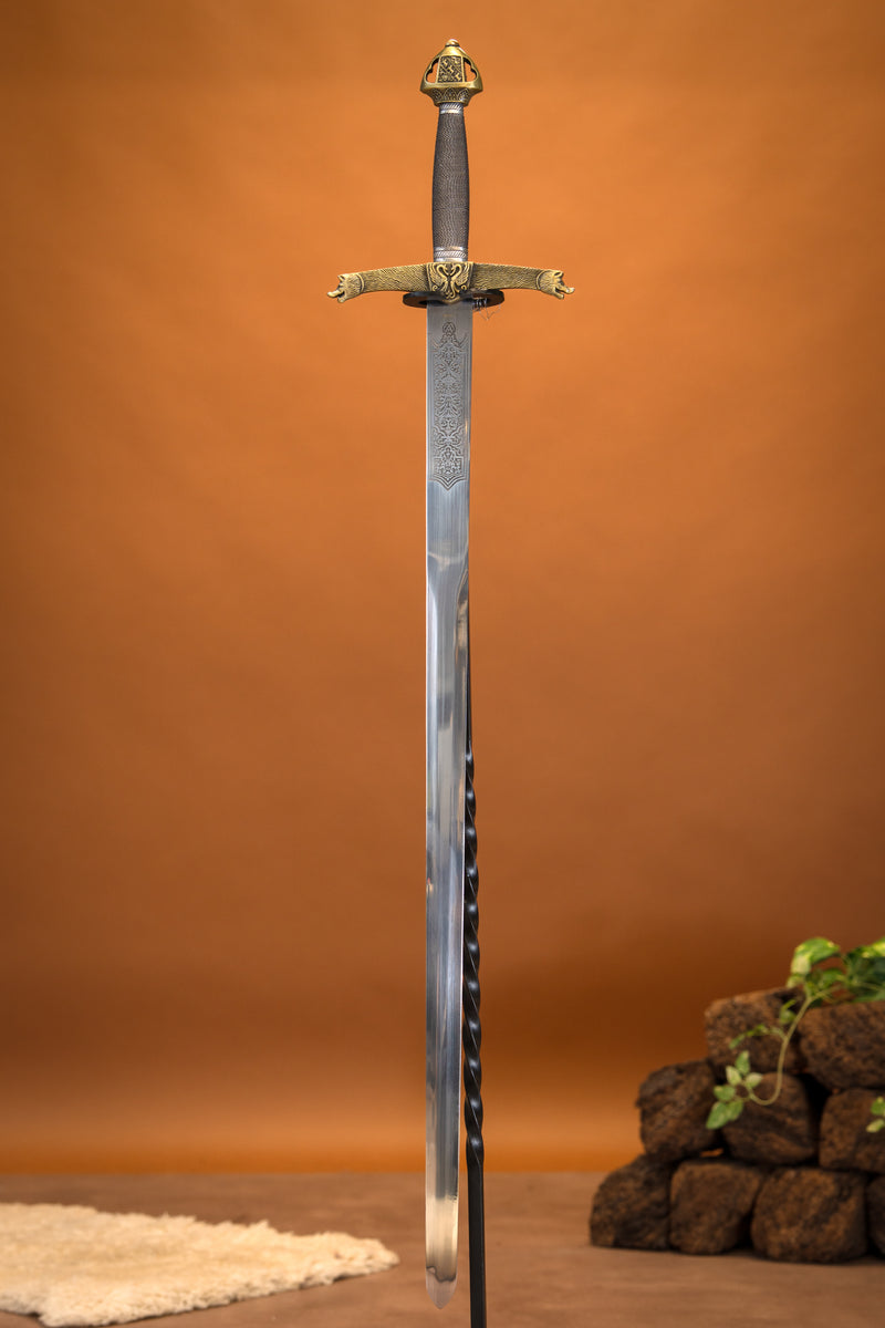 Heráldico espada, semi-afilado 