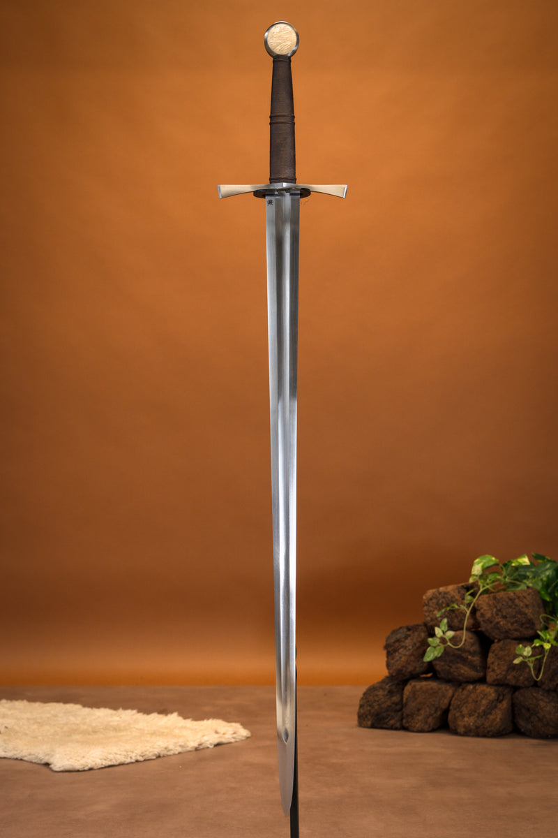 Épée bâtarde, trempé, semi-tranchant 