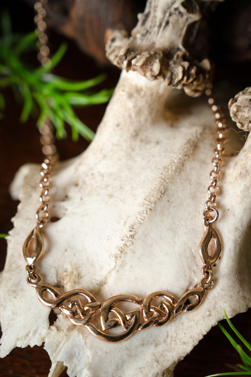 Keltisk knutkedja, brons 