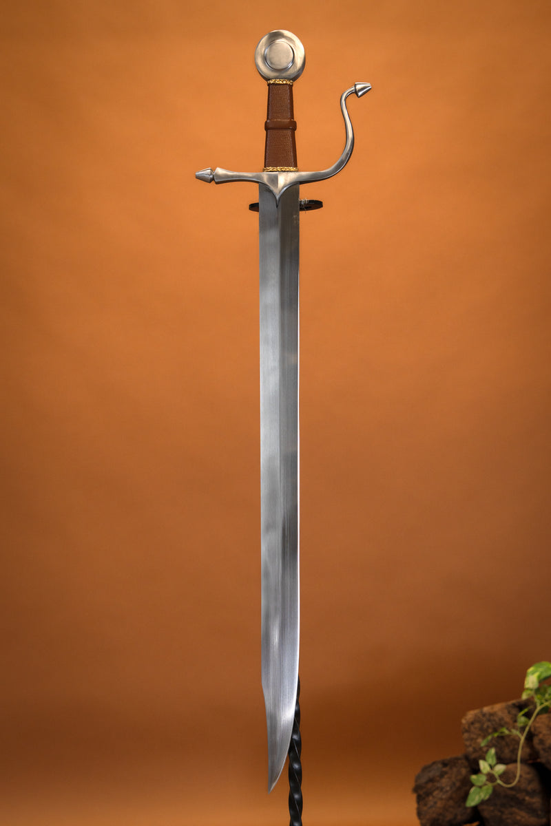 Middeleeuwse falchion St Michael, scherp