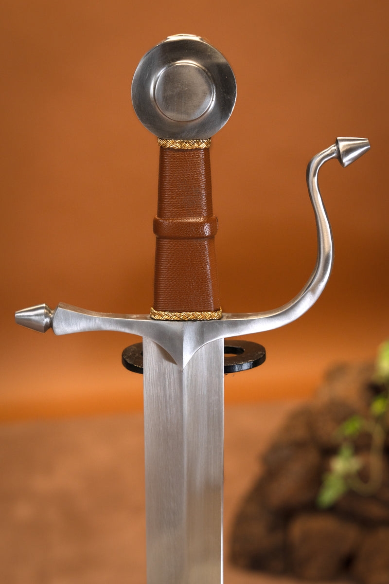 Middeleeuwse falchion St Michael, scherp