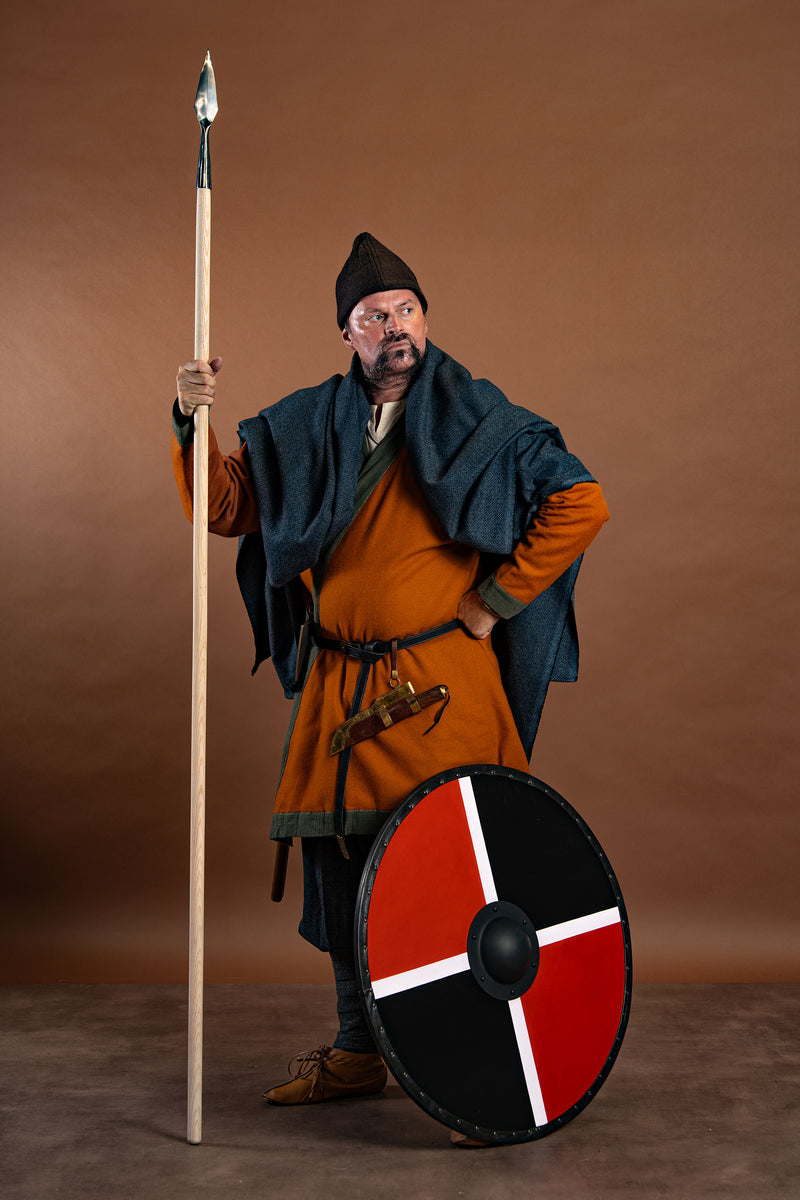 Wikinger Mütze Njal, Wollmischung, braun 