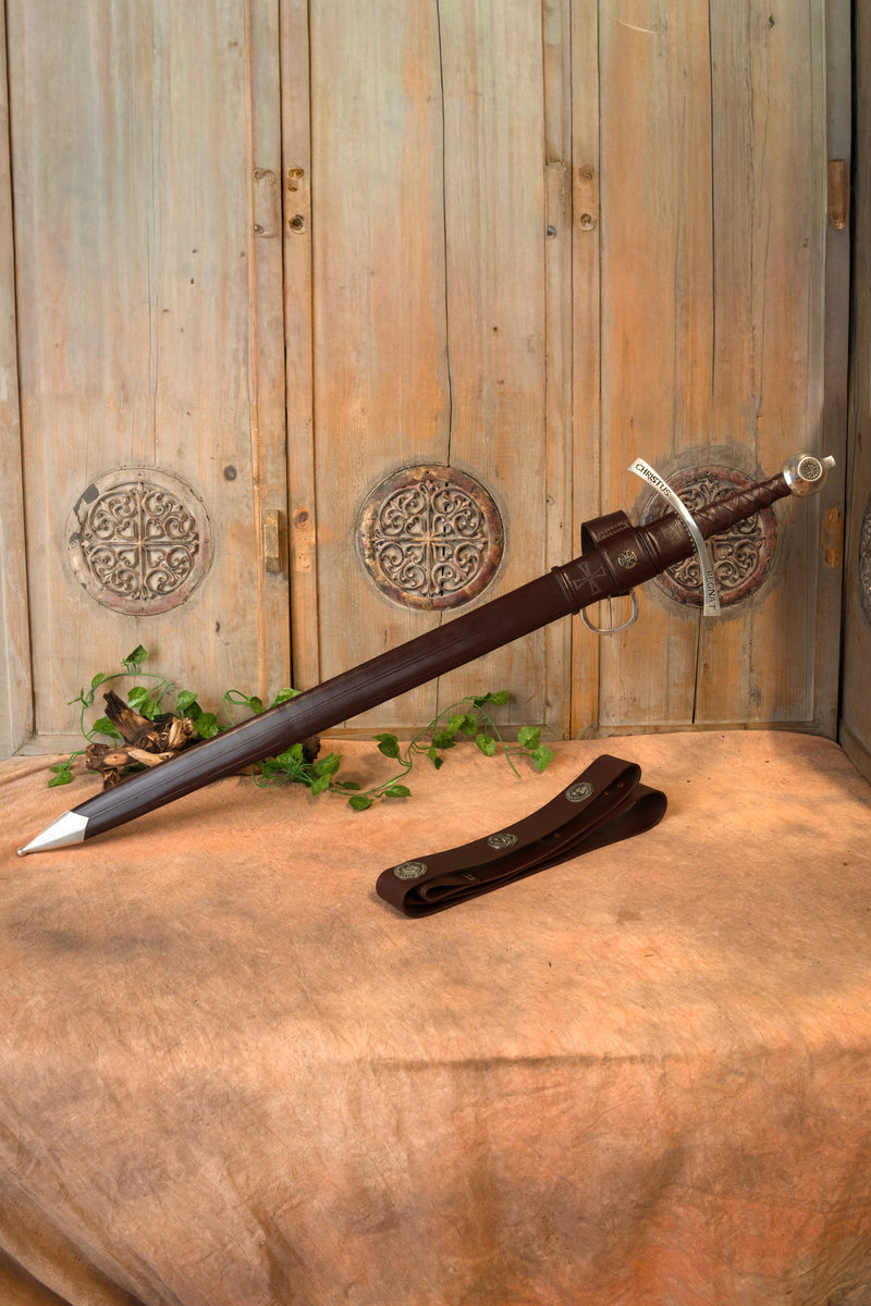 Middeleeuws tempeliers zwaard Bohemond II, semi-scherp