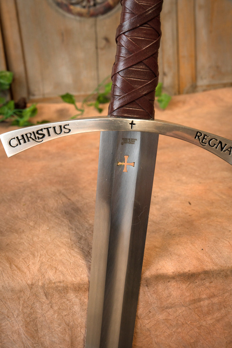 Middeleeuws tempeliers zwaard Bohemond II, semi-scherp