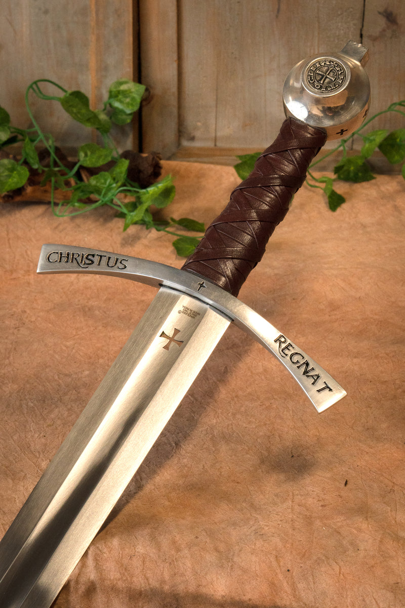 Middeleeuws tempeliers zwaard Bohemond II, semi-scherp