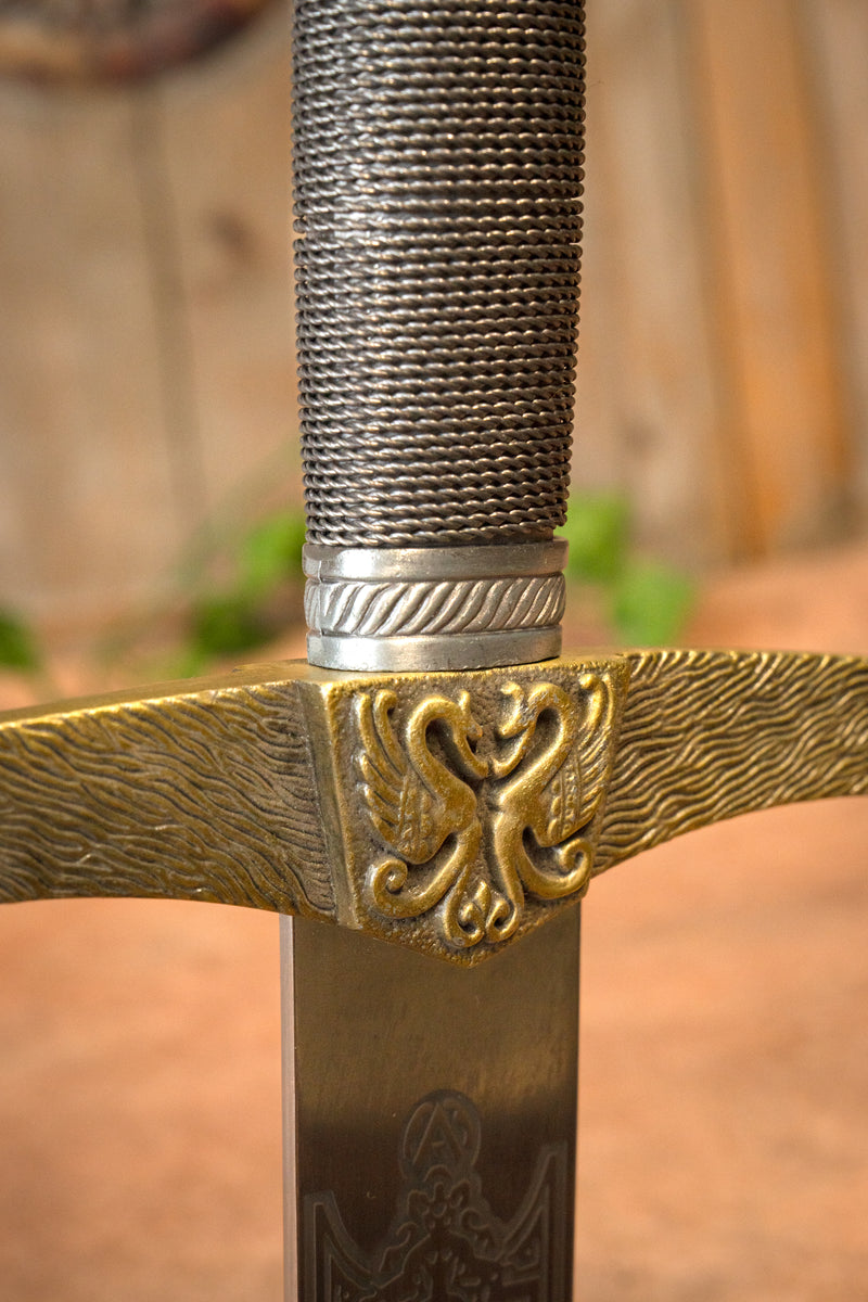 Heráldico espada, semi-afilado 