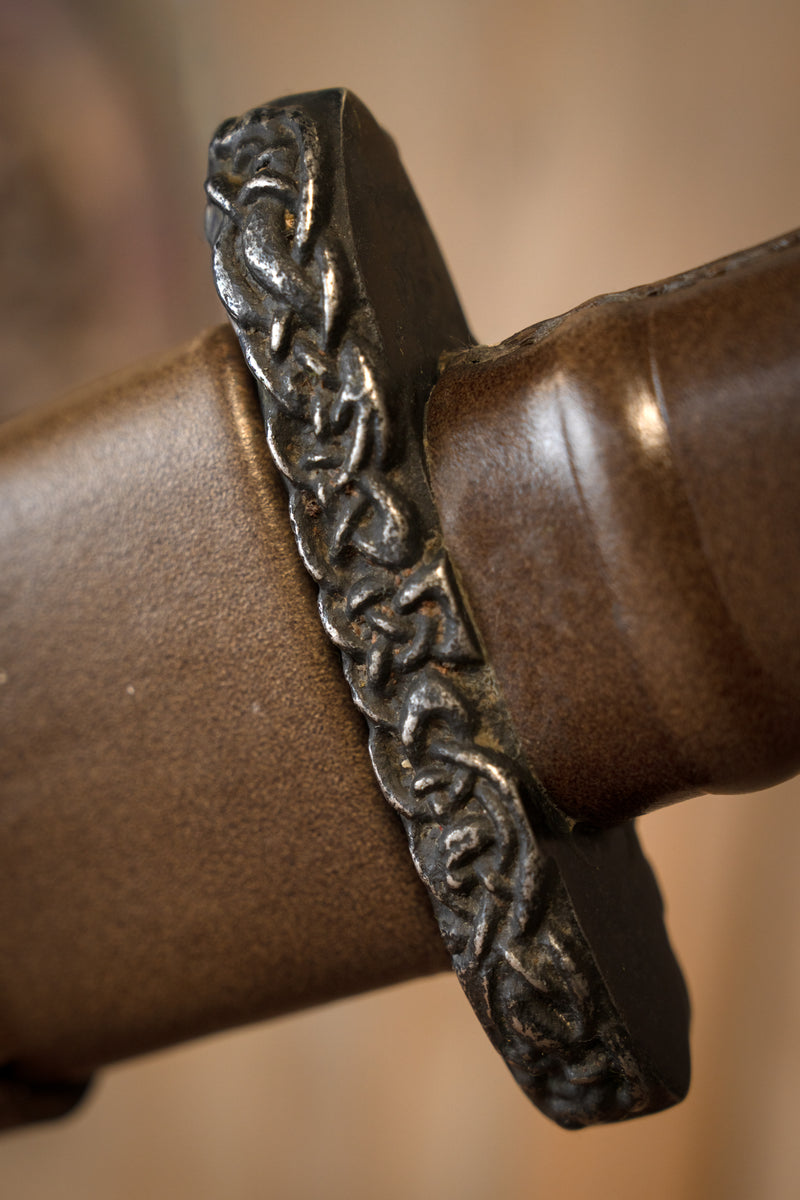 Vikingzwaard Bjorn met luxe schede, semi-scherp