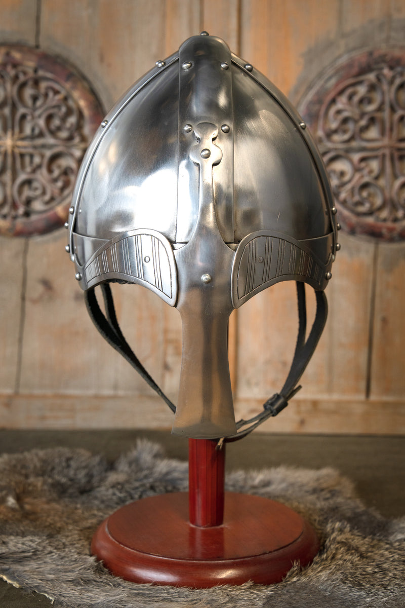 Viking spangenhjelm, type hjelm med næseskinne, 2 mm (battle-ready) 