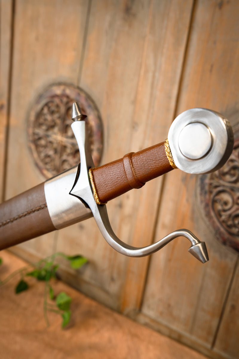 Middeleeuwse falchion St Michael, scherp