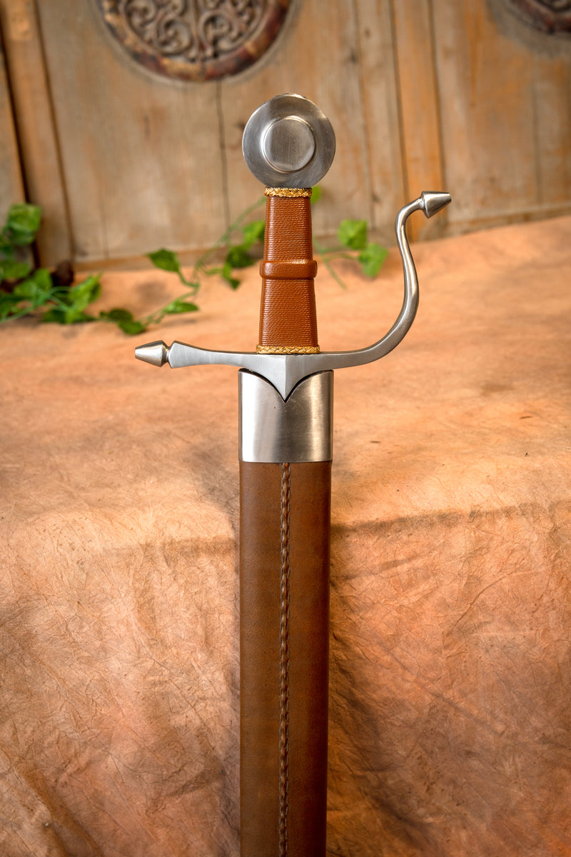 Middeleeuwse falchion St Michael, scherp