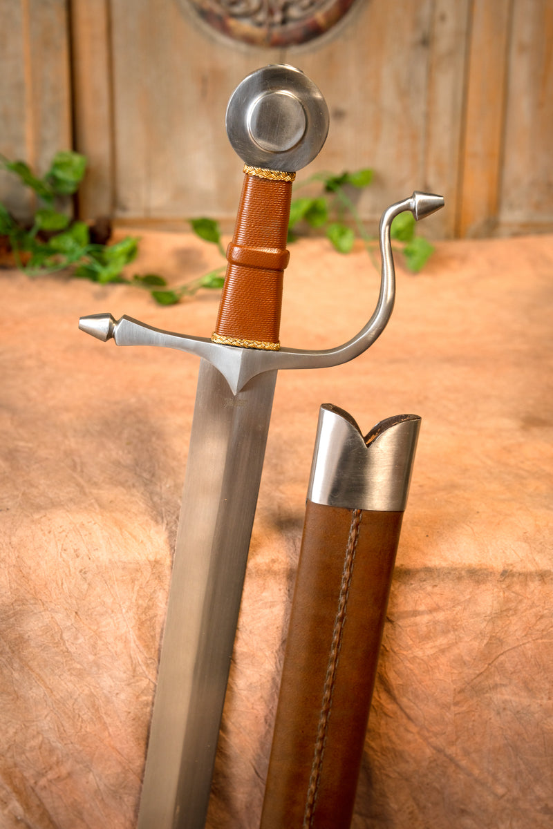 Middeleeuwse falchion St Michael, scherp