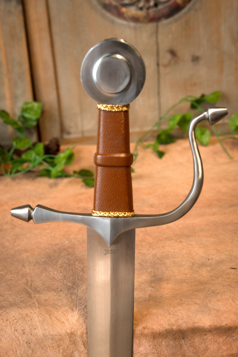 Middeleeuwse falchion St Michael, scherp