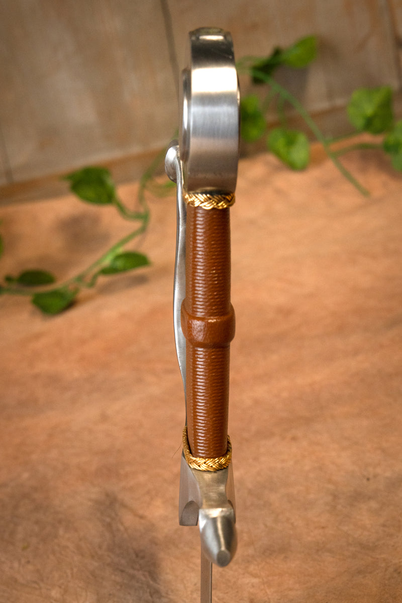 Middeleeuwse falchion St Michael, scherp