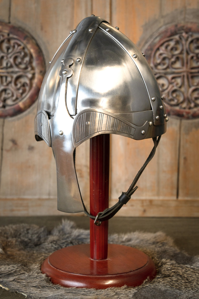 Viking spangenhjelm, type hjelm med næseskinne, 2 mm (battle-ready) 