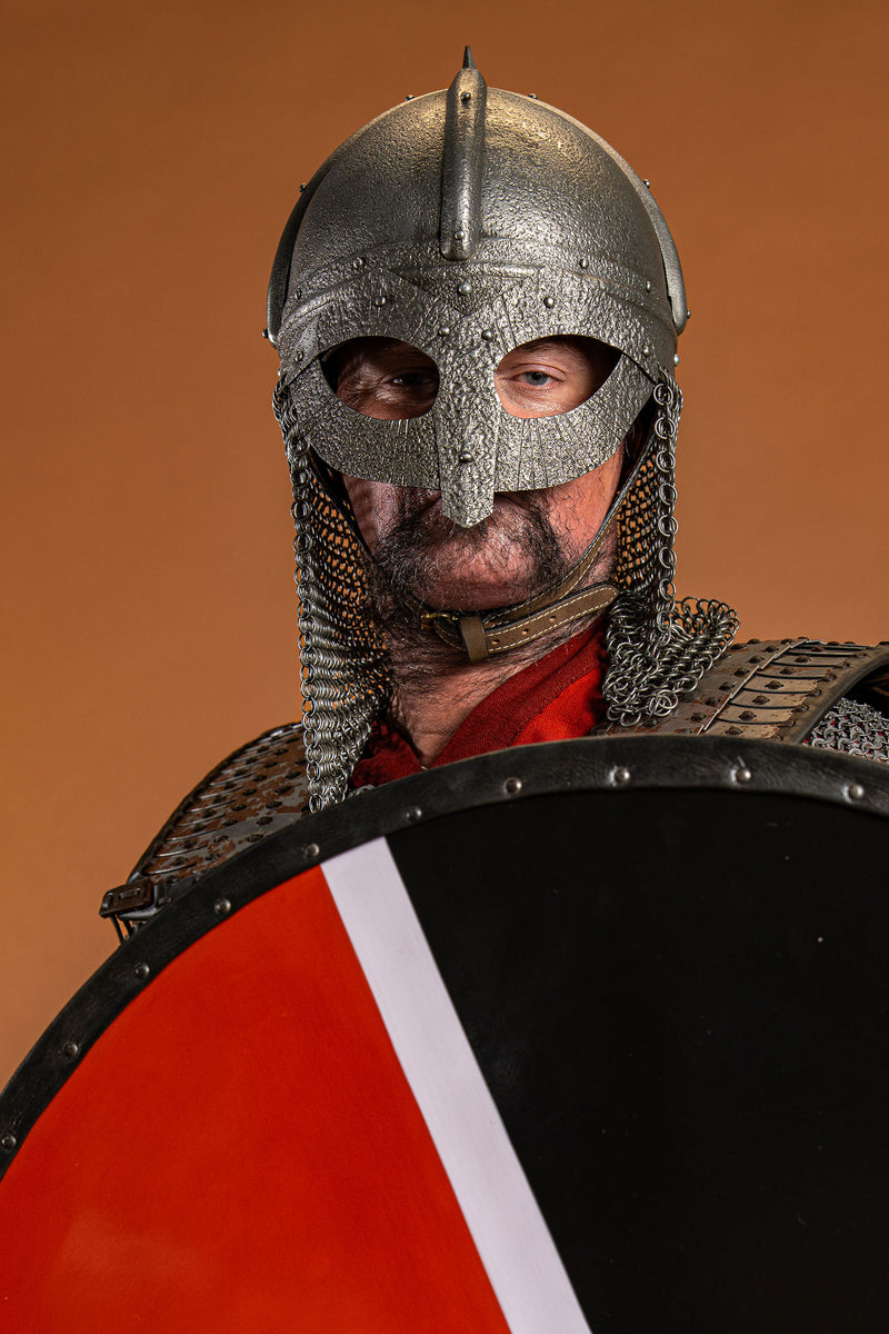 Gjermundbu helm, antieke afwerking, 2 mm (battle-ready)