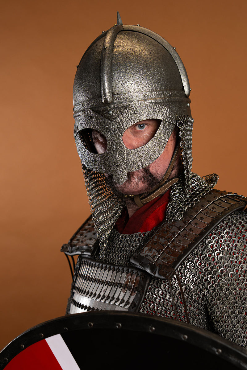 Gjermundbu helm, antieke afwerking, 2 mm (battle-ready)