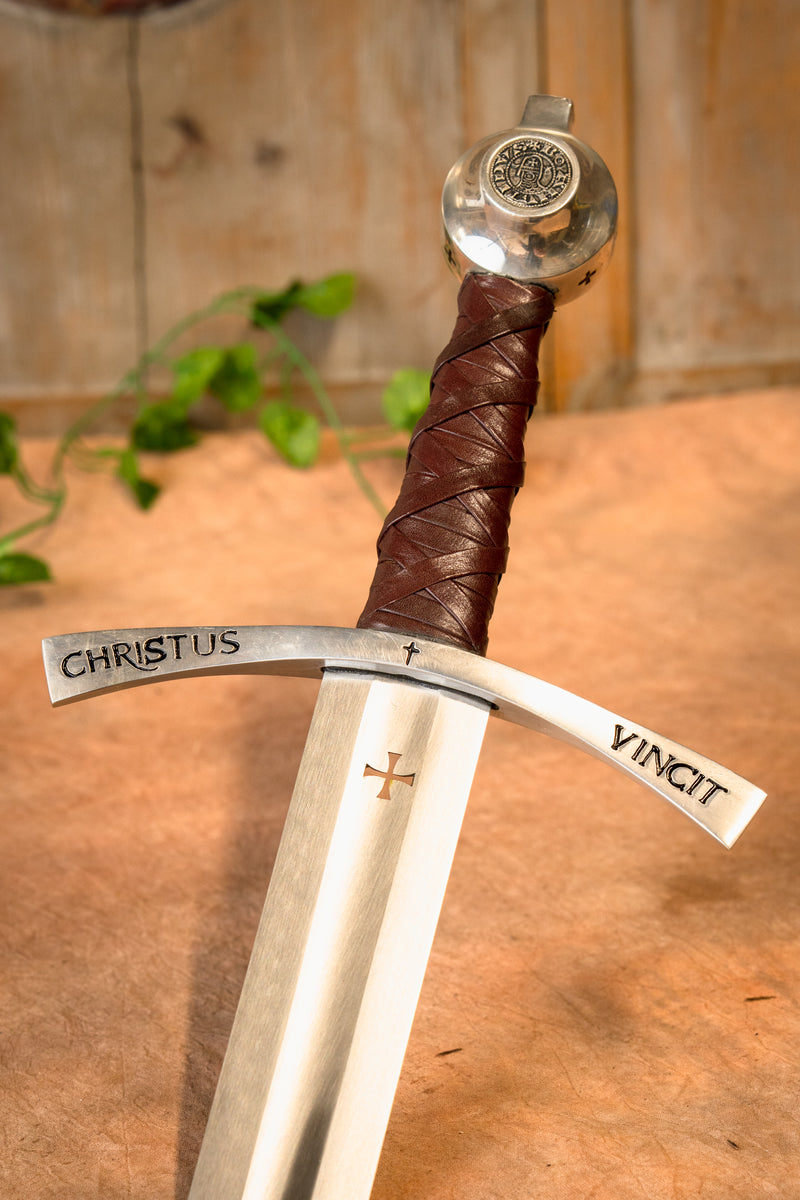 Middeleeuws tempeliers zwaard Bohemond II, semi-scherp