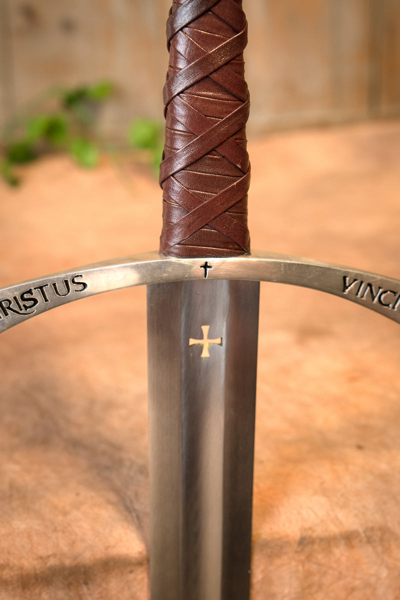 Middeleeuws tempeliers zwaard Bohemond II, semi-scherp