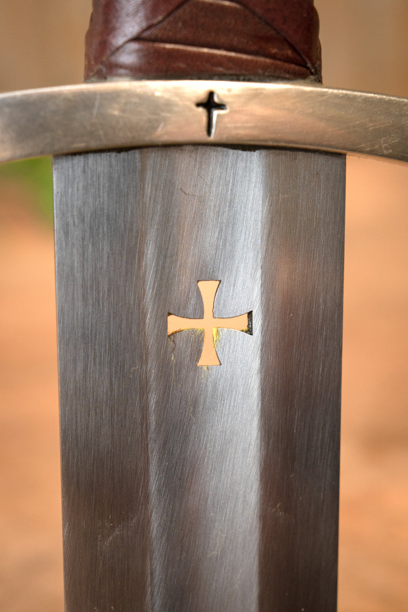 Middeleeuws tempeliers zwaard Bohemond II, semi-scherp