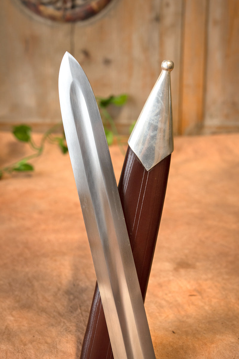 Middeleeuwse falchion St Michael, scherp