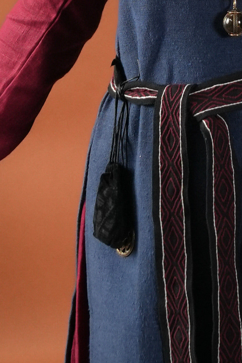 Läderpung Michelangelo, svart 