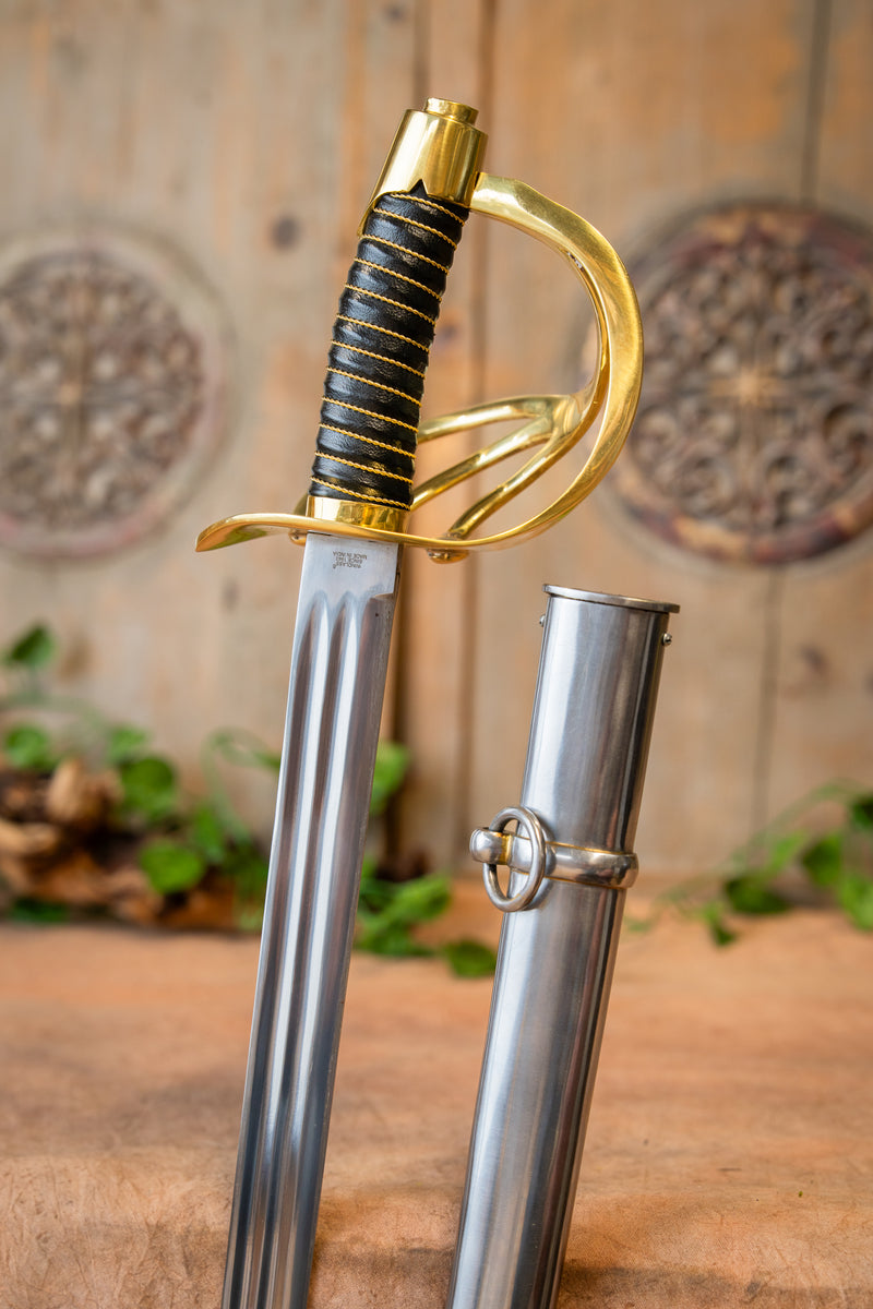 Napoleonic cuirassiers saber, semi-sharp