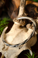 Viking armband Danelaw, verzilverd brons