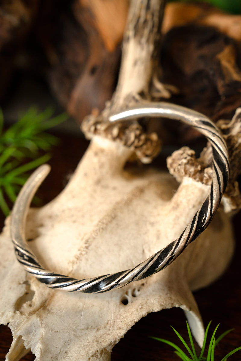 Viking armband Danelaw, verzilverd brons