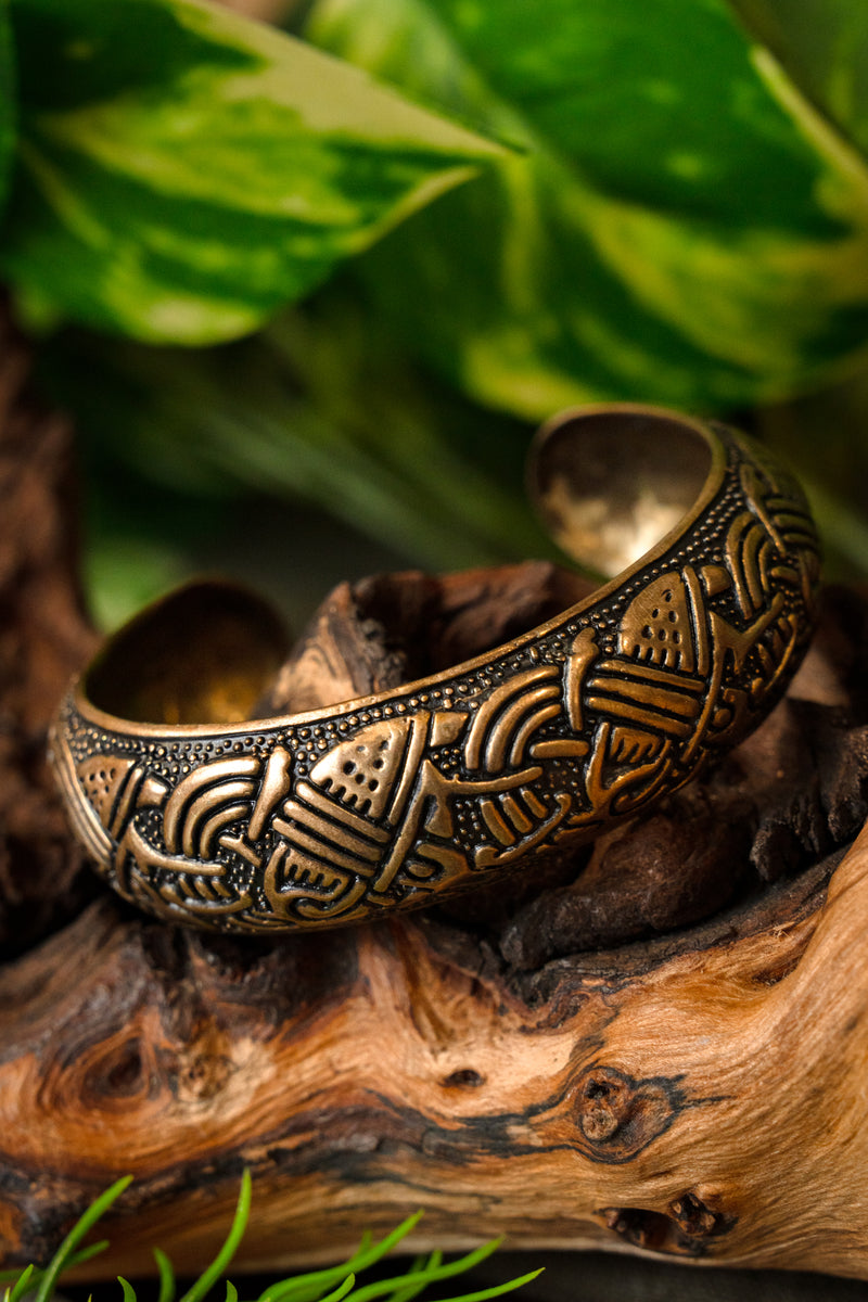 Insular Keltische armband, brons