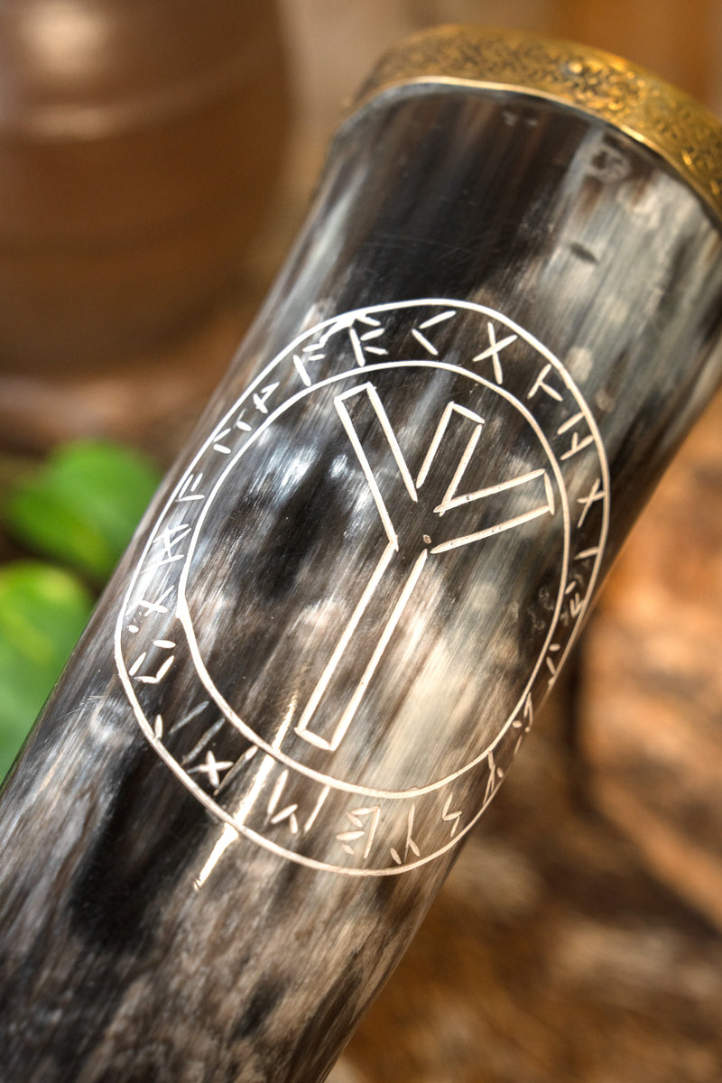 Algiz Protection Rune Drinkhoorn