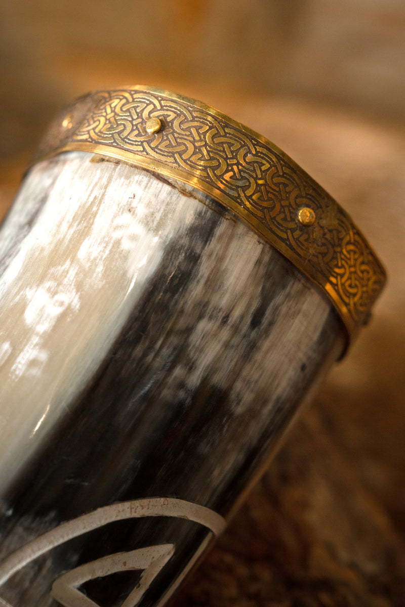 Corne à boire avec roue solaire, 300-500 ml 