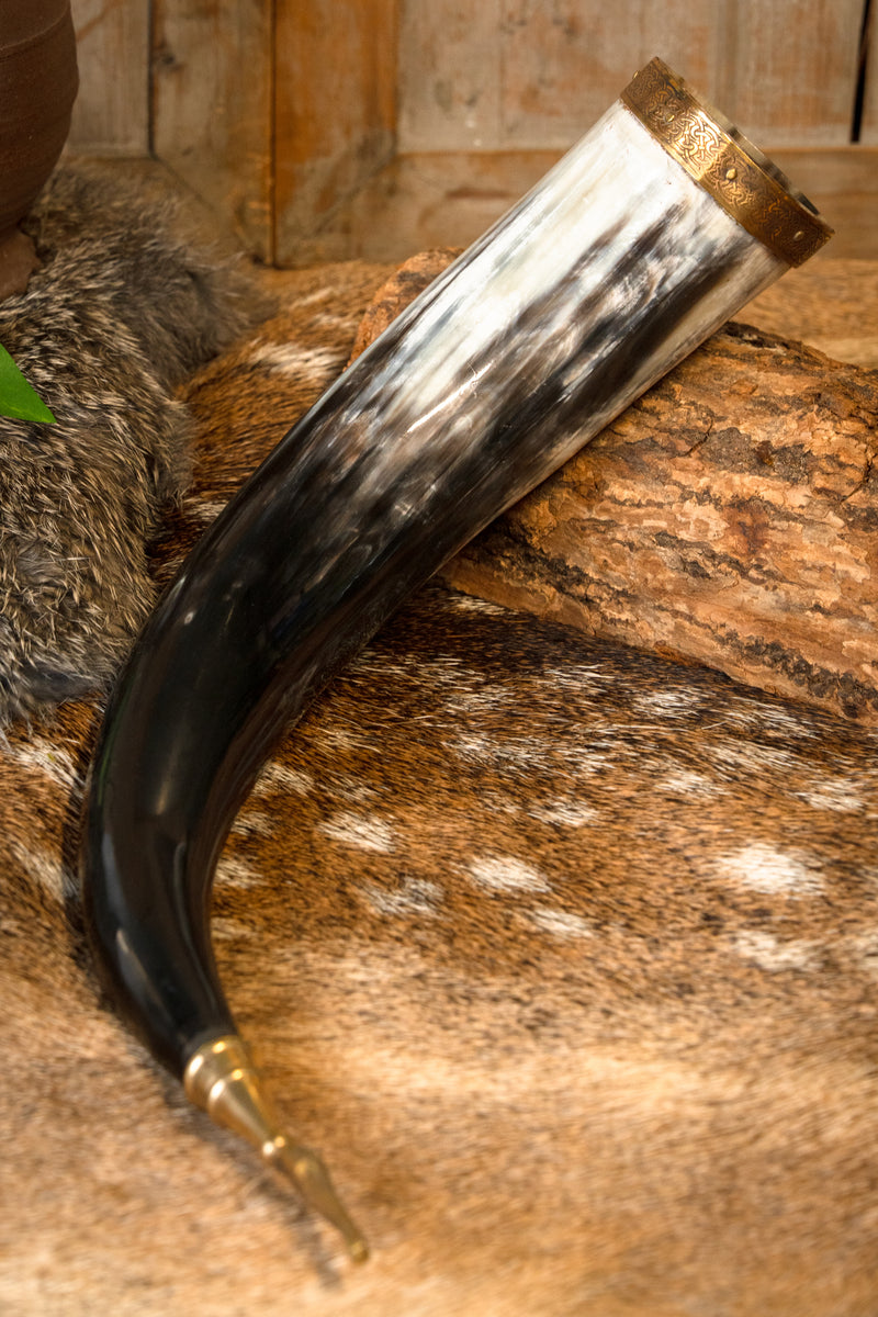 Corne à boire avec roue solaire, 300-500 ml 