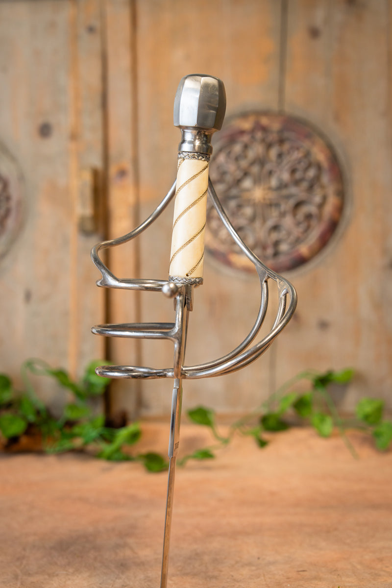 Rapier Dumas mit Scheide, semi-scharf 