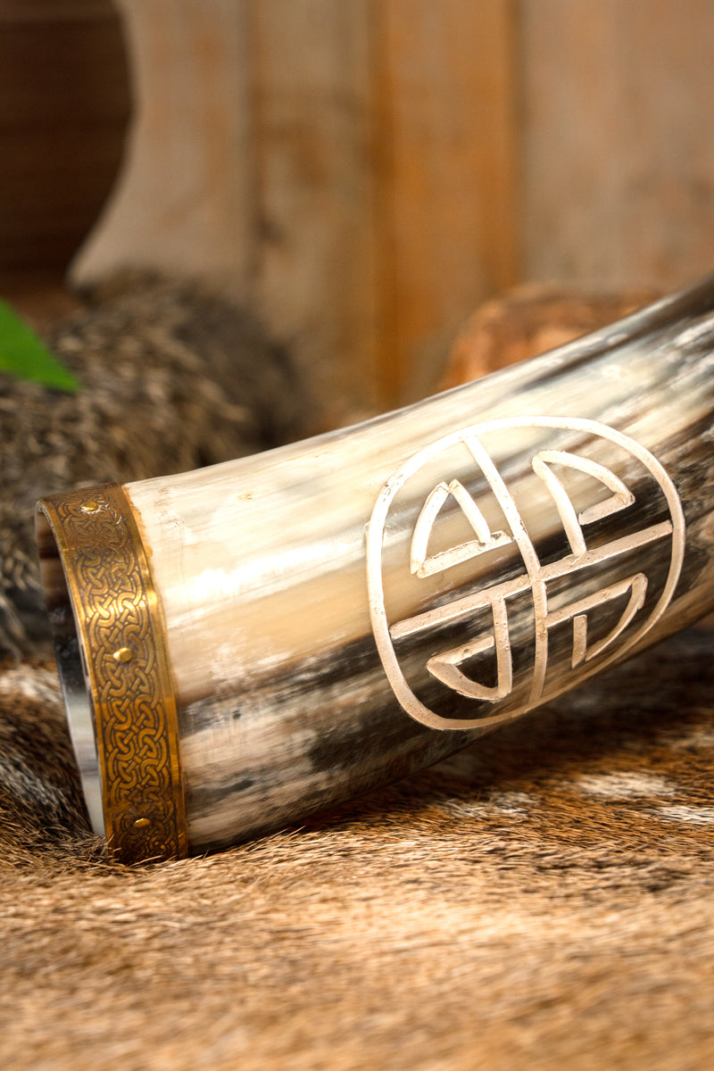 Drinkhoorn met zonnewiel, 300-500 ml