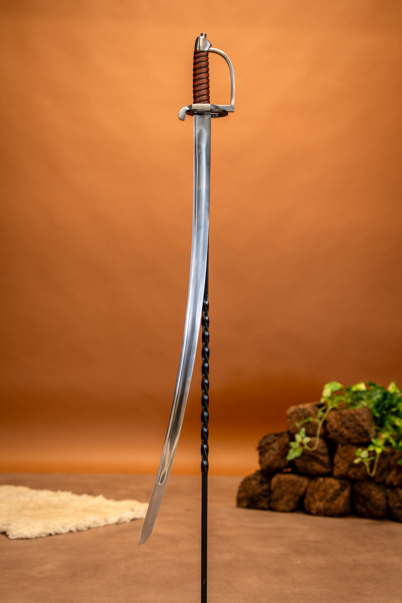 Officierssabel Zevenjarige Oorlog Amerikaanse Revolutie, semi-scherp