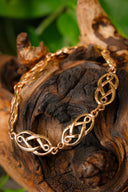 Knotted Celtic wrist bracelet, bronze