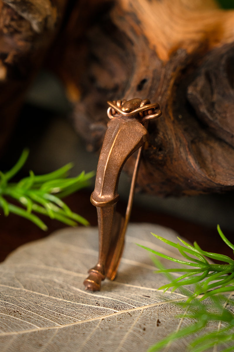 Trompetfibula 1ste-4e eeuw, brons